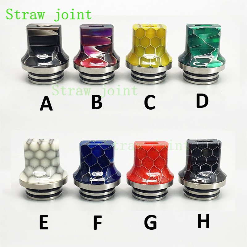 1pc 810 Flat Mouth Stainless S - Drip Tip Resin ulasan dan harga