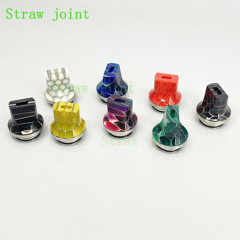 1pc 810 Flat Mouth Stainless S - Drip Tip Resin ulasan dan harga