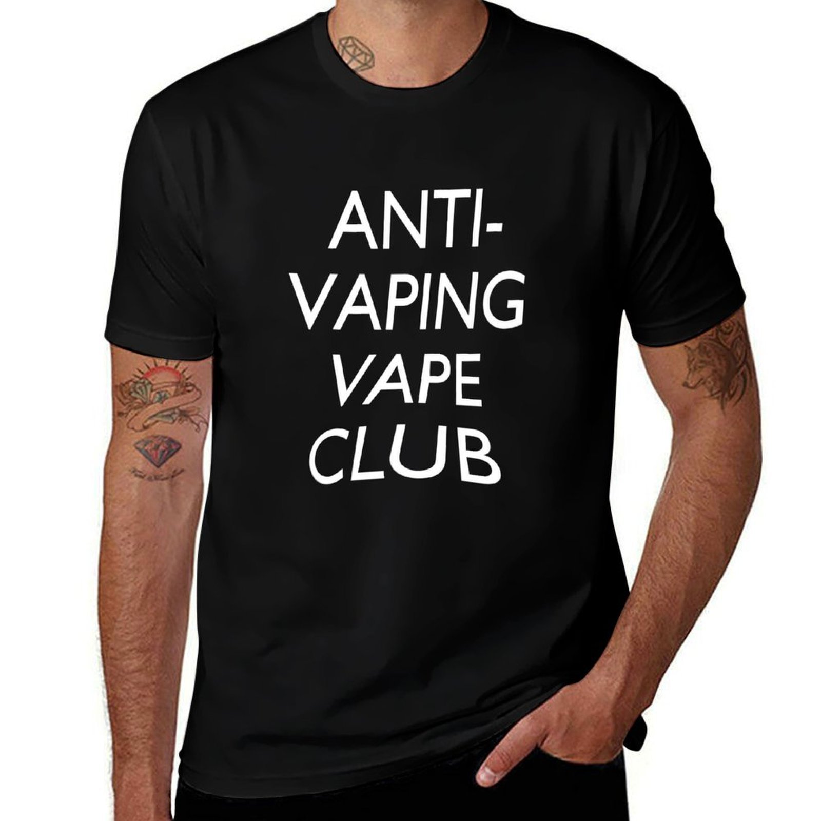 Anti-Vaping Vape Club T-Shirt  - Quick Vape ulasan dan harga
