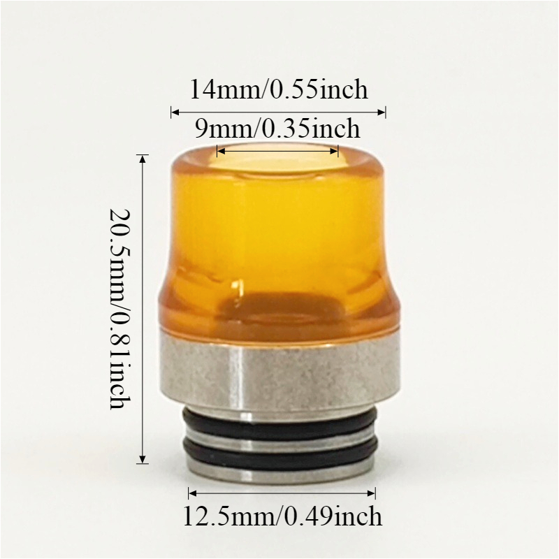 1Pc 810 Wide Bore Drip Tip wit - Drip Tip Resin ulasan dan harga