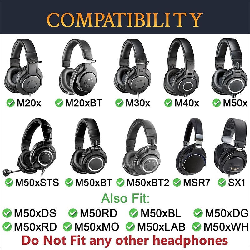 Replacement Ear Pads for Audio - Audio Technica Headphone Ath-M50X ulasan dan harga