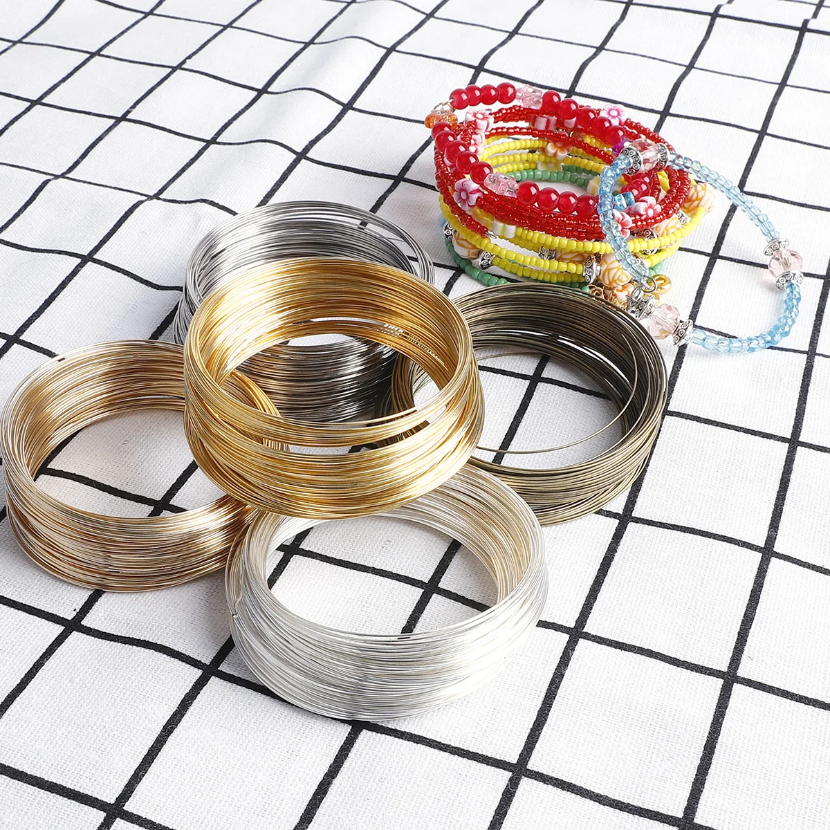 100Loops 0.6mm Memory Wire Bra - Coil Building Kit ulasan dan harga