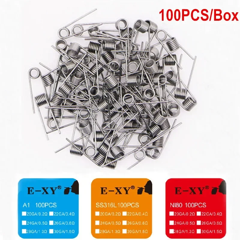 100PCS/BOX Prebuilt Coil Wire  - Coil Building Kit ulasan dan harga
