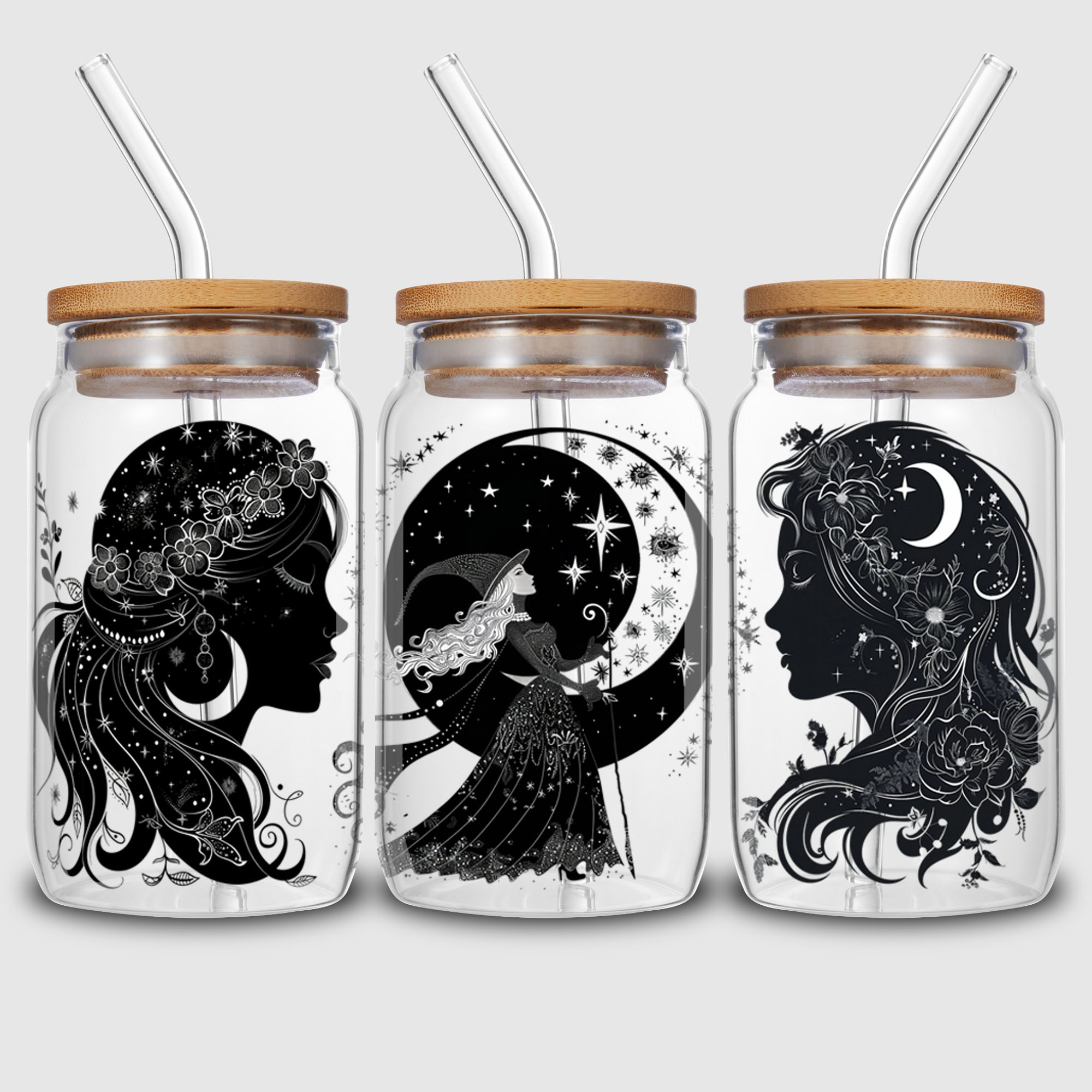 5 sheet Moon Witch UV DTF Cup  - Rdta Tank Glass ulasan dan harga