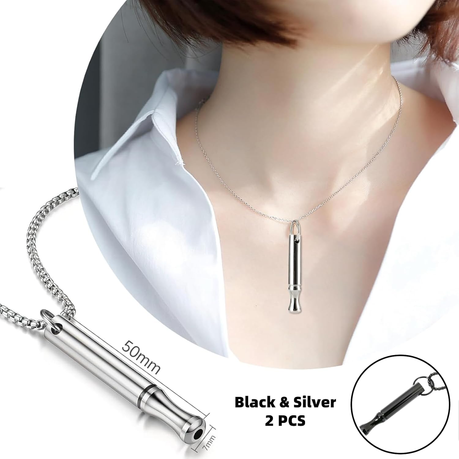 Titanium Steel Breathing Neckl - Accessories For Vaping ulasan dan harga