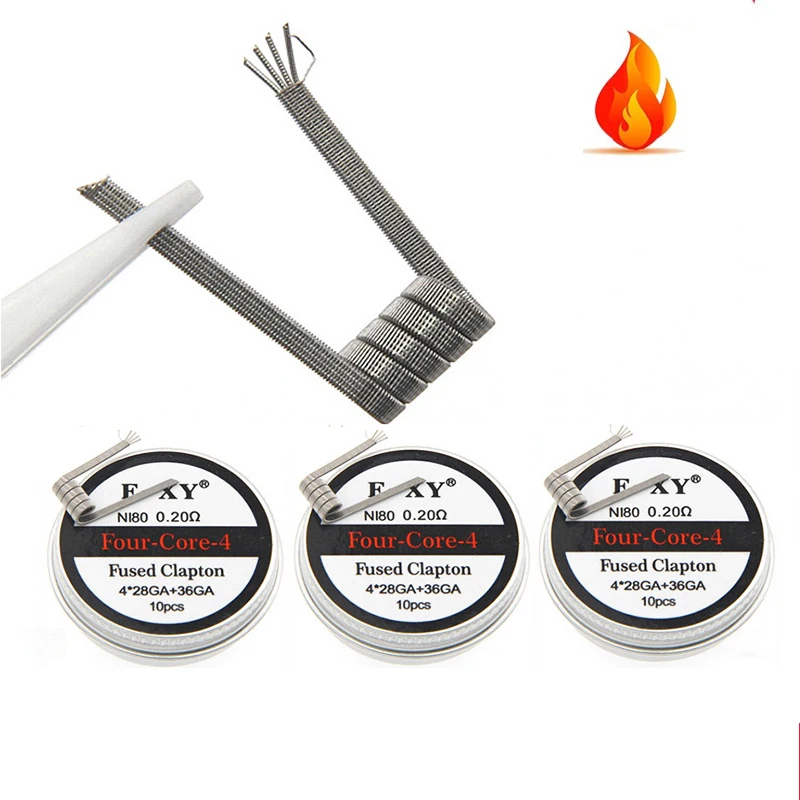 10pcs/box Ni80 Prebuilt Coil F - Coil Building Kit ulasan dan harga
