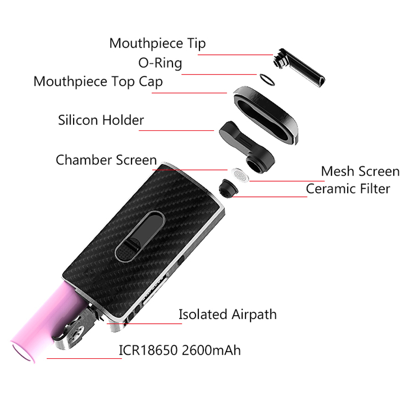 Original XMAX ACE Dry Herb Vap - Vape Battery 18650 ulasan dan harga